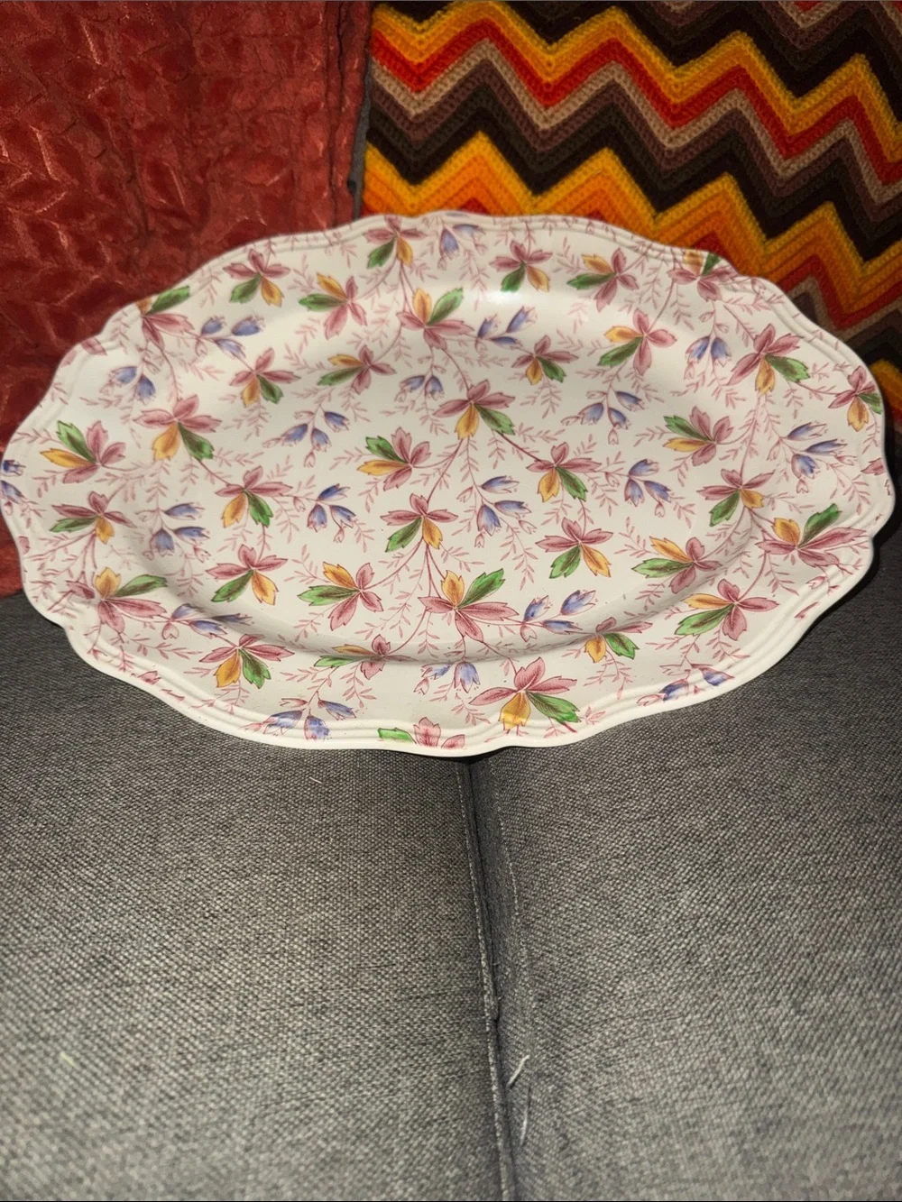 Rare Large Vintage Royal Doulton Salisbury D6148 15-Inch Oval Serving Platter –
